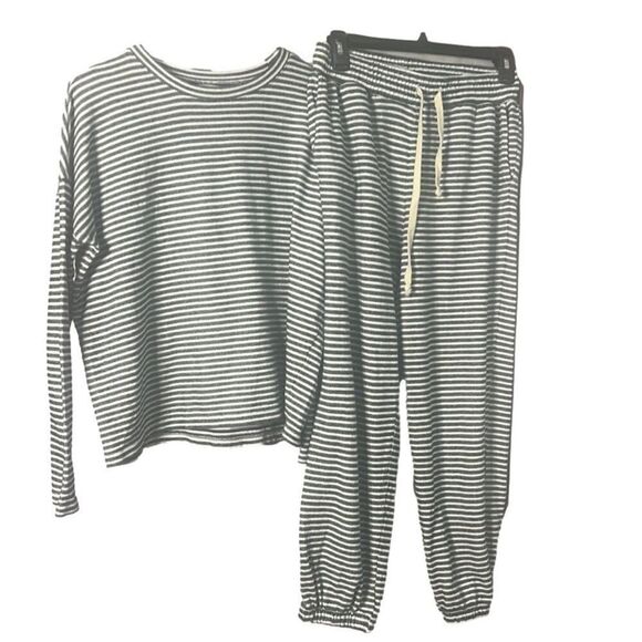 MADEWELL STRIPED PAJAMAS 2 PIECE SIZE XS - Picture 2 of 6